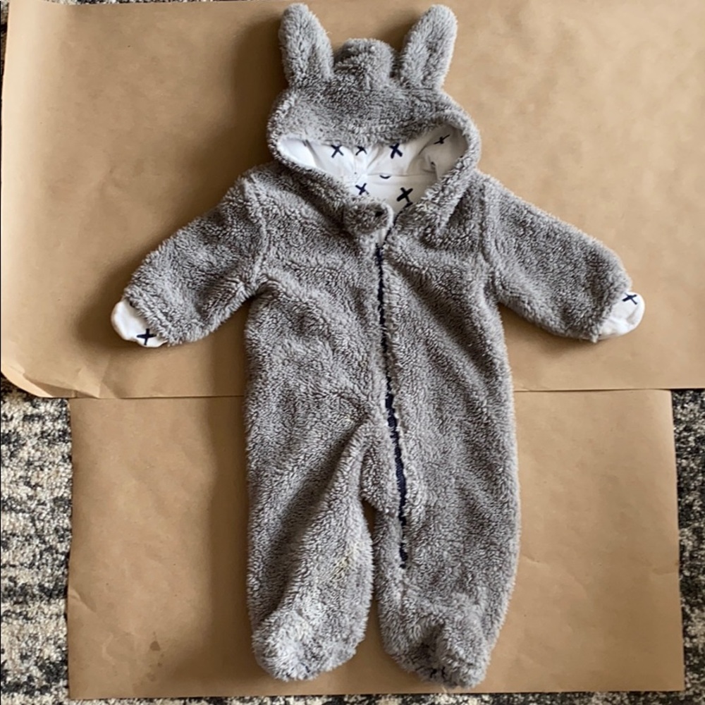 Egg  by Susan Lazar fluffy bunny onesie suit